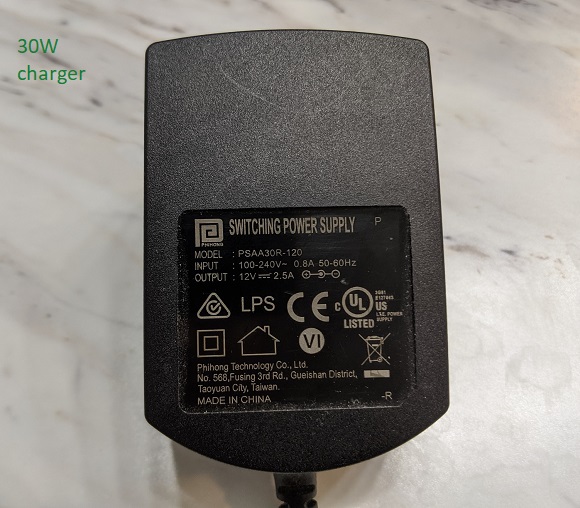 30W charger for Mesa 3